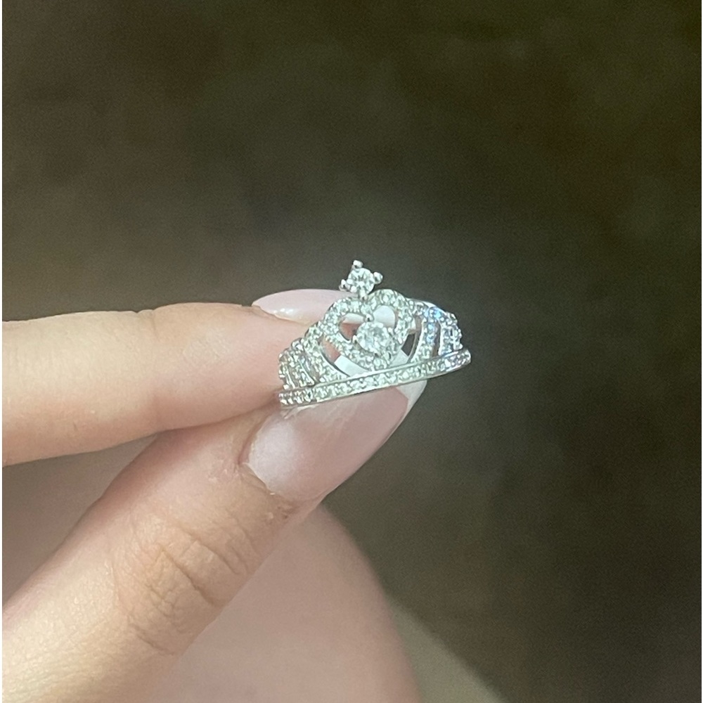 Silver Crown Princess Ring